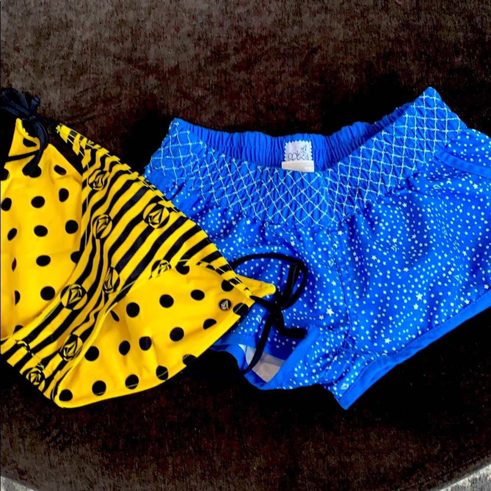 Volcom bikini bottom and shorts